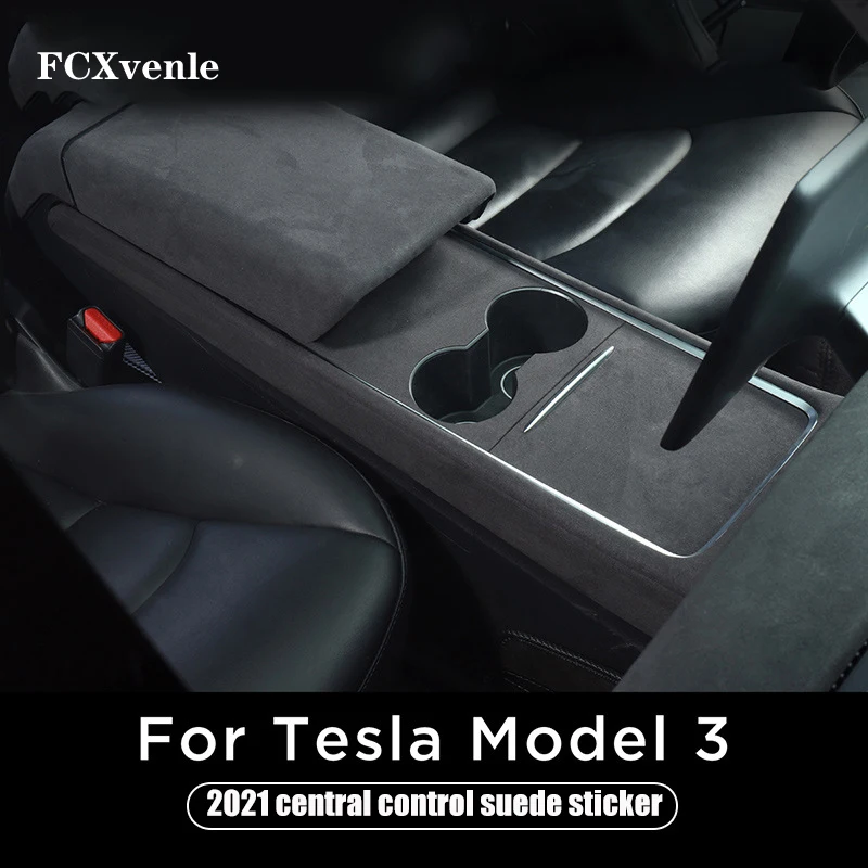 Automašīnas Centrālā Kontroles Kažokādas Uzlīmes, Auto Interjera Aksesuāri, Uzlabotas Anti-pirkstu nospiedumu nepievelk putekļus Uzlīme par Tesla Model 3 / Y 2021