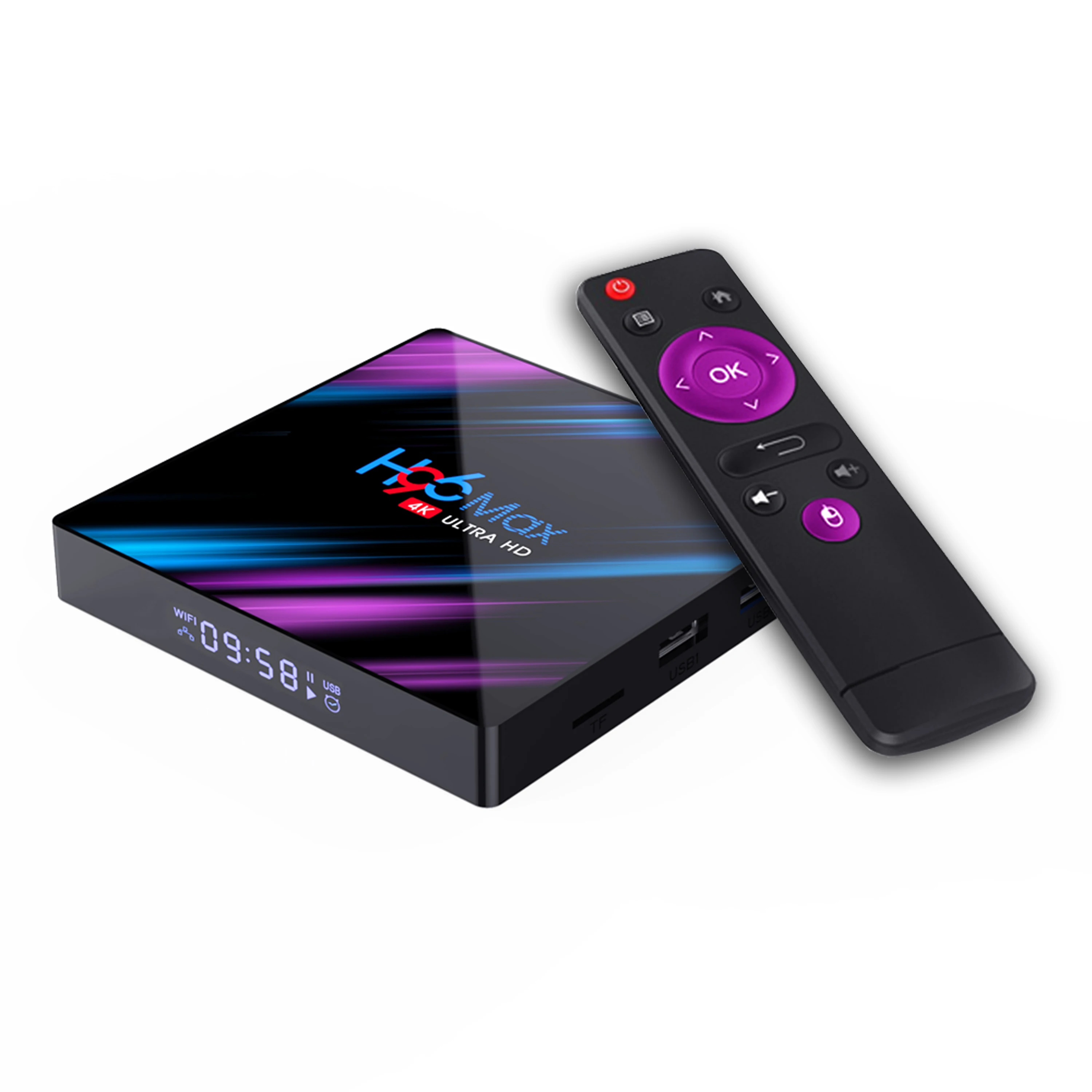 H96 max rk3318 tv kastē android 9, smart tv kastē 4gb 32gb 64gb hd media player, 4k, h96max 2gb16gb Wi-fi Netflix, kas top tv Kastē