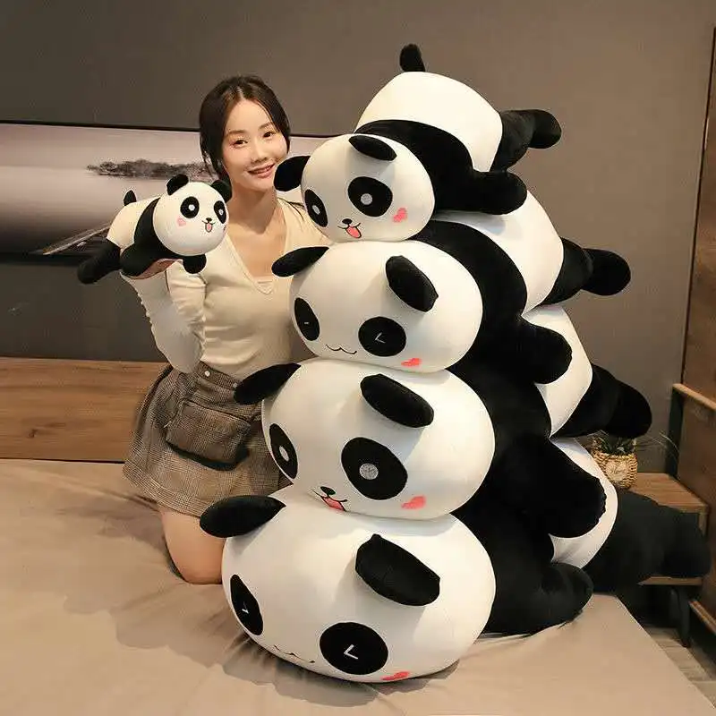 1PC 30/60cm Cute Karikatūra Lielā Panda Plīša Rotaļlietas Nerātns Panda Spilvens Lelle Priekš Bērniem, Meiteņu Dzimšanas dienas Dāvana