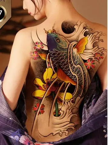 Ūdensnecaurlaidīgus Pagaidu Tetovējumu Uzlīmes vilku un meiteni visu atpakaļ tattoo liels, tatto uzlīmes flash tetovējums viltus tetovējumiem sievietēm