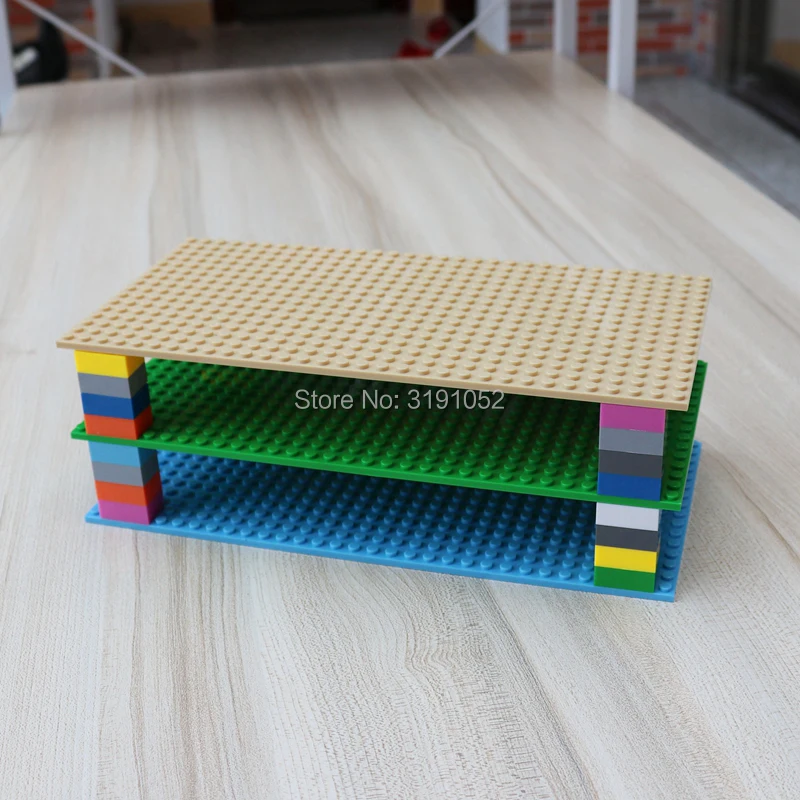 5GAB Bāze 16 x 32 Punkti Bāzes Plate Celtniecības Bloki DIY Ķieģeļi Plātne Abām Pusēm 25.5x12.7cm Pilsētas Klasiskās Bērnu Rotaļlietas