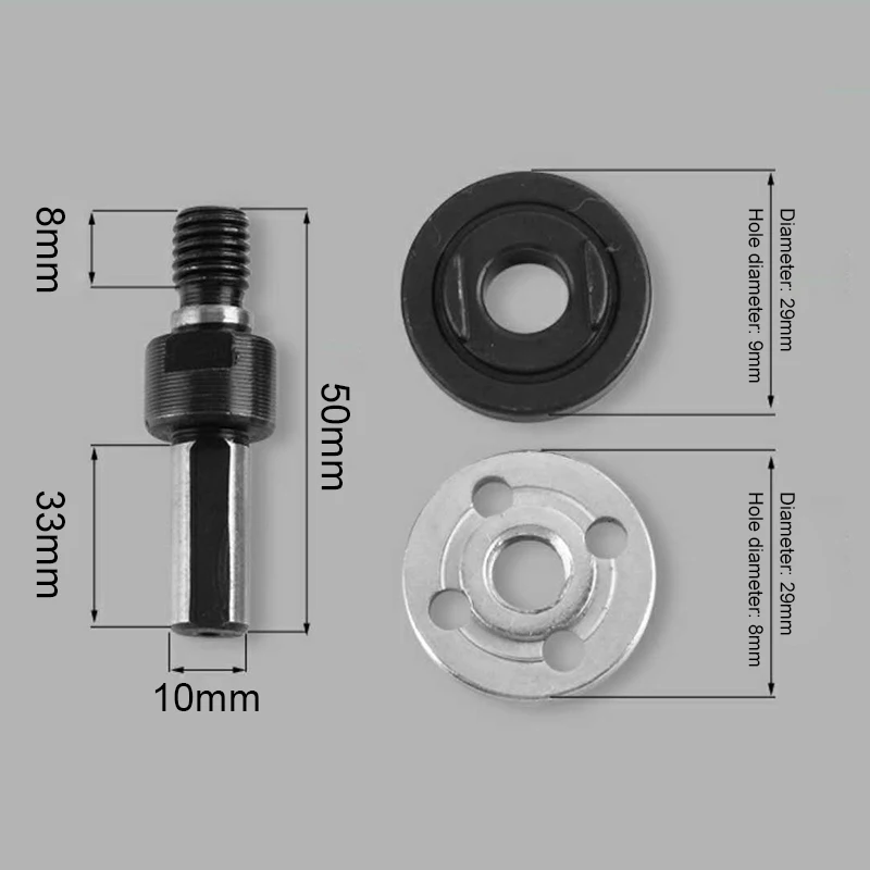 New Hot 5 Gab 6mm/10mm Elektrisko Urbi Leņķa Slīpmašīna Connecting Rod Griešanas Disku Pulēšanas Riteņu Adapteri