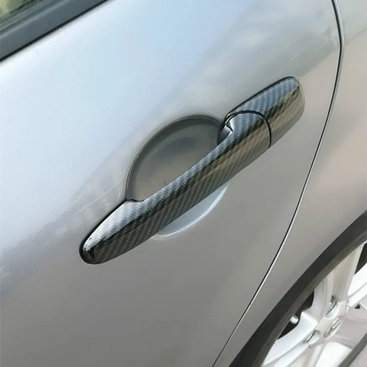 Priekš Mazda CX-7 / CX-9 2007-CX7 CX9 Chrome Oglekļa Šķiedras Auto Durvju Roktura Vāciņš Melns, Uzlīmju Veidošanas Piederumi