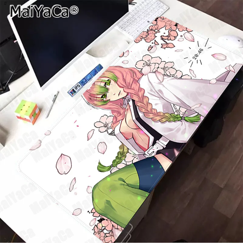 MaiYaCa Anime Meitene Anime Demon Slayer Kimetsu Nav Yaiba Silikona lielu/mazu Spilventiņu, lai Peles Spēle Gumijas PC Datoru Spēļu peles paliktnis