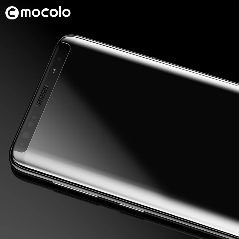 Mocolo 3D Izliektas Pilnībā Segtu UV Šķidrā Stikla Samsung Galaxy S8 Rūdīts Stikls Filmas S9 PLUS Pilnu Līme Ekrāna Aizsargs, S10