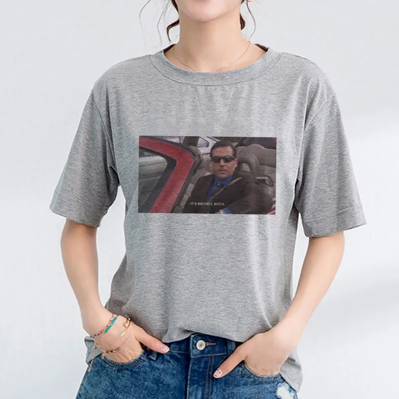 Tas 's Britney Bitch Smieklīgi Modelis T Krekls Ulzzang Sieviešu Lakrosa Gadījuma Harajuku T Jaunas Vēstules Atpūtas Zaudēt Vintage T-krekls