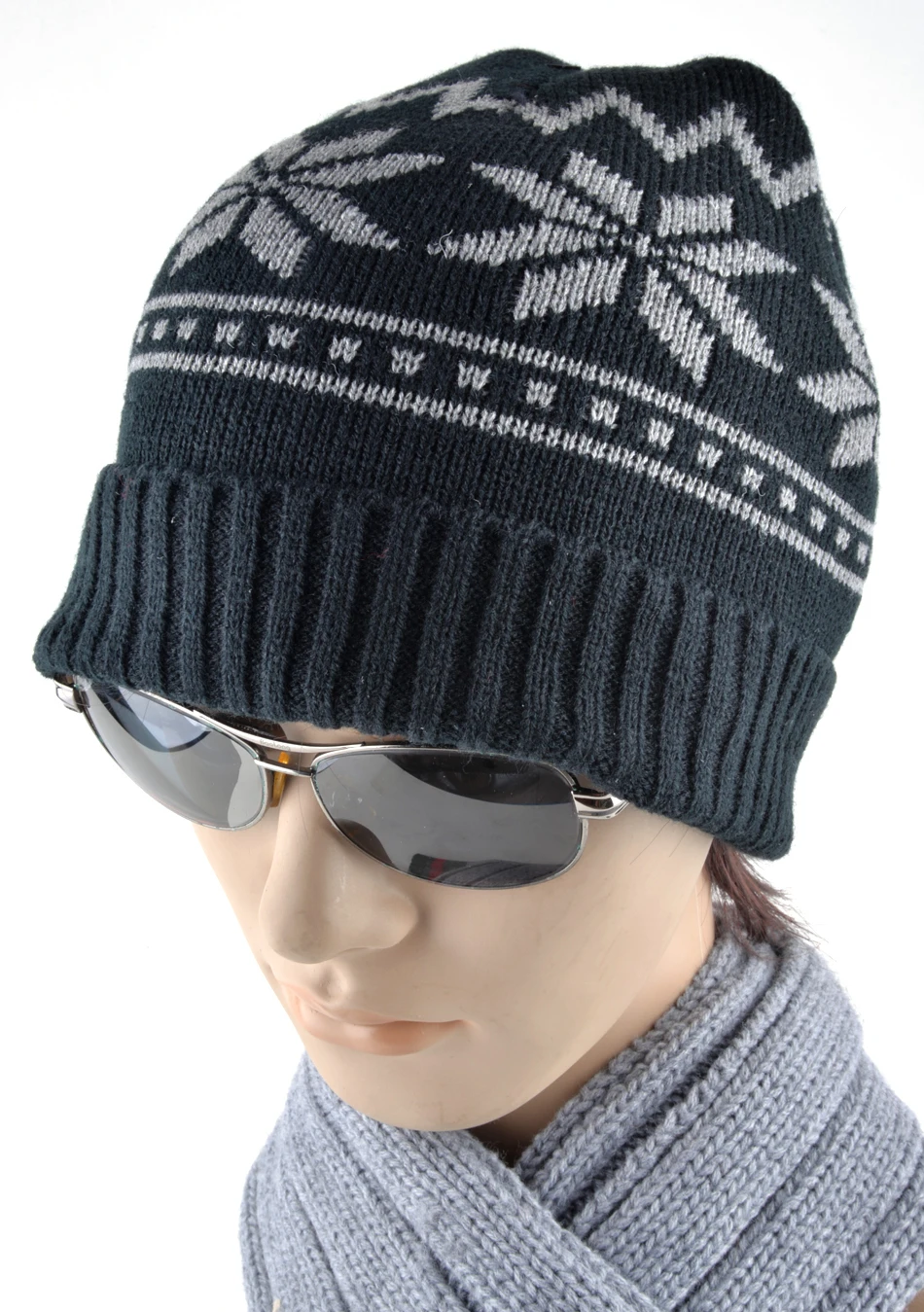 2018 Mens Skullies ziemas cepures, maskas beanie adīta vilnas cepure plus samta rasta klp Biezāka Sniegpārslas sunīti cepures vīriešiem