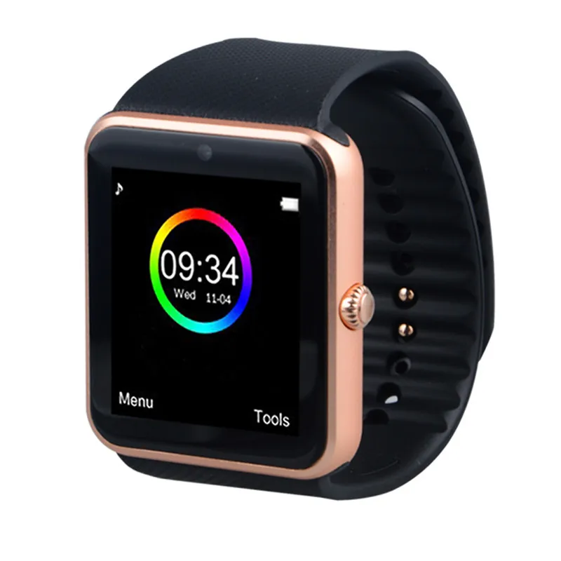 Smart Skatīties GT08 Vīrieši Sievietes Bluetooth Rokas Smartwatch Atbalsta SIM/TF Card rokas Pulkstenis Apple Android Tālrunis PK DZ09
