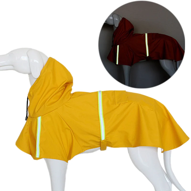 S-5XL Lietusmēteļi Ūdensizturīgs Suns Mētelis, Veste Atstarojošā Pet Kapuci Apģērbu Vidēji Lieli Suņi, Apģērbu, Sporta apģērbu, Lai Labradora