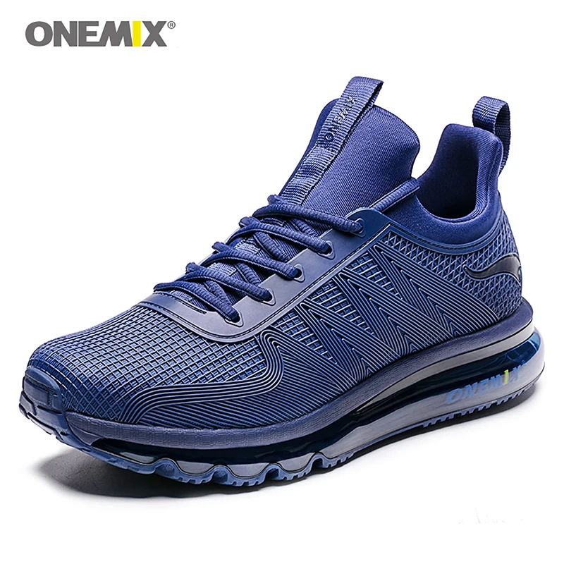Onemix vīriešu skriešanas apavi triecienu absorbciju sporta sneaker elpojošs gaismas sneaker āra pastaigas, skriešanas kurpes