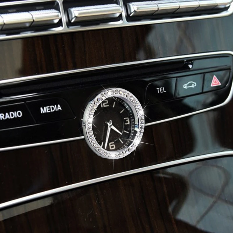 Modificētu Centrs Pulksteni Rhinestone Dekoratīvu Gredzenu Rāmis, kas Paredzēta Mercedes-Benz GLC jaunā E-klase C-klase S-klase CLS Auto