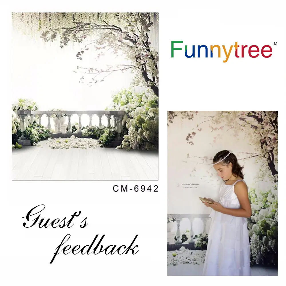 Funnytree Ziedi Foto Fona koku dārzs, bēniņi kāzu Fotogrāfijas backdrops Studio mariage Fotogrāfijas photocall photophone