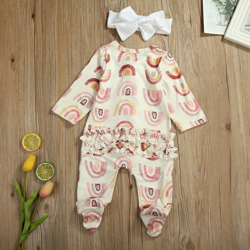 Jaundzimušo Vienu Gabalu Kombinezonus Ķermeņa Baby Girl Apģērbs Ar Garām Piedurknēm Romper Rudens Drēbes Sunsuit