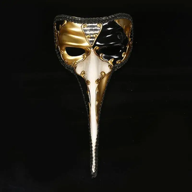 GNHYLL Venēcijas masku garš deguns Halloween masku masku krāsotas antīkā Venēcijas masku smeceri Wang pieaugušu vīriešu modeļi