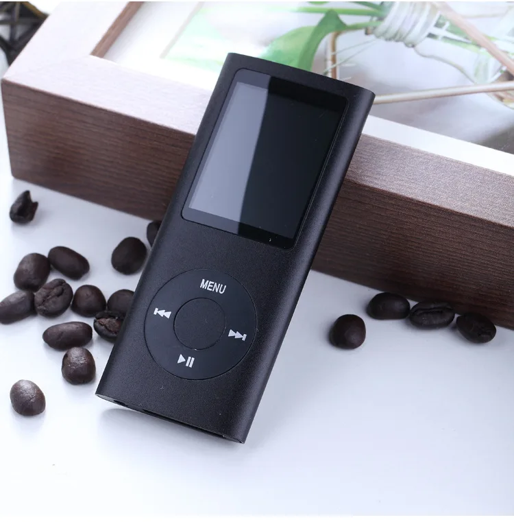 BGreen Mini Slim Metāla Korpusa Vāciņu MP3 Atskaņotājs Ar LCD Ekrānu, FM Radio Mikrofons, Balss Ieraksti, Filmu Atskaņotājs, Attēlu Skatītājs