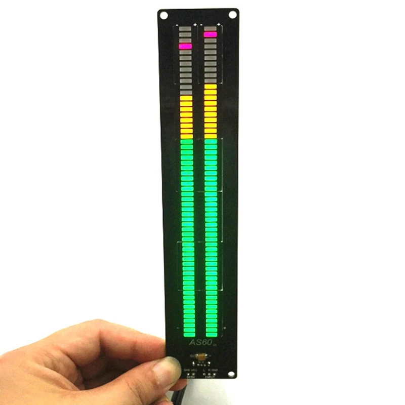 AS60 Dual Channel LED Digitālo Mūzikas Spektra Audio Skaņas Līmeņa Rādījums DIY Komplektu