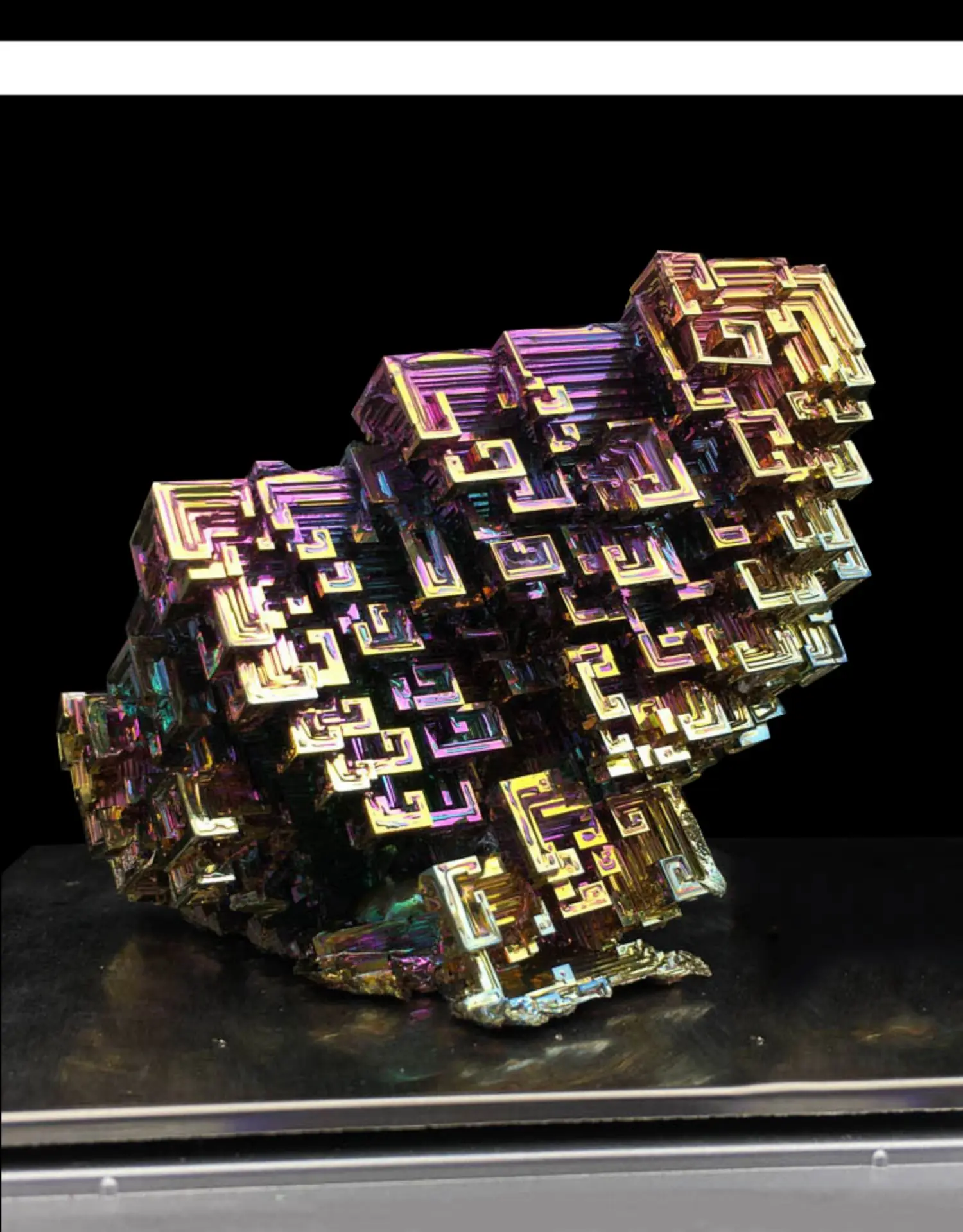 Jauno Ķīmijas 52g Bismuta Metāla Kristāla Ķīmiskais Elements Collection Rūdas Paraugu Oriģinālās Akmens Radošā Dāvanu Rotaslietas Ornaments