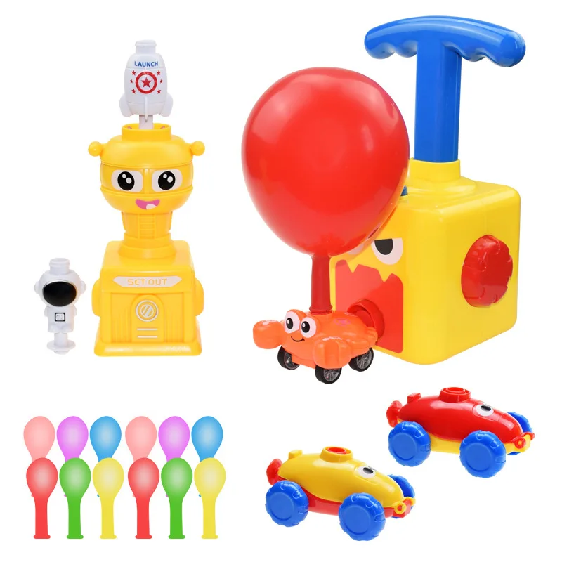Montessori Puzzle Fun Izglītības Zinātnes Eksperimentu Rotaļlietas Inerces Spēku gaisa Balonu, Rotaļu Automašīnas Stūres Balonu Automašīnām Rotaļlieta Bērnam Ziemassvētkos