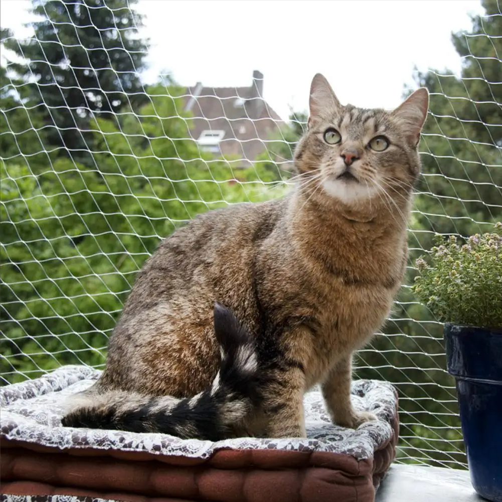 Pet Drošības Aizsardzība Neto Kaķis Aizsardzības Plastmasas Izturīga Drošu Vadu Vāks Pasargā Kaķi No Izmešanu Vai Krišanu No Balkona