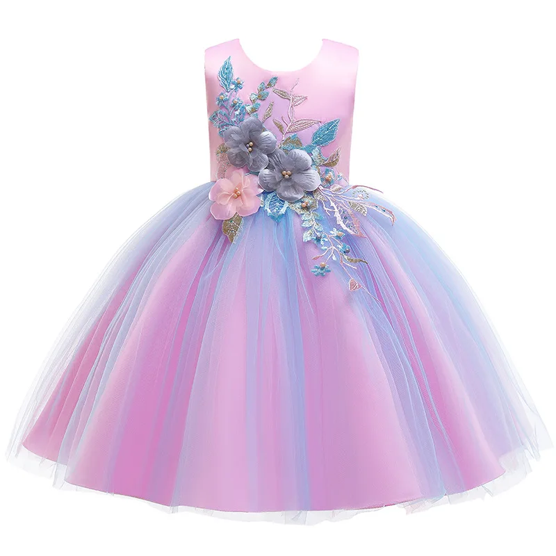 Ziedu Meitenes 2020. Gadam Kleitu Elegants Princese Sequin Kleitu Bērni Kleitas Meitene, Bērnu Drēbes, Bērnu Kleitas, Kāzu Svinības, Vestidos