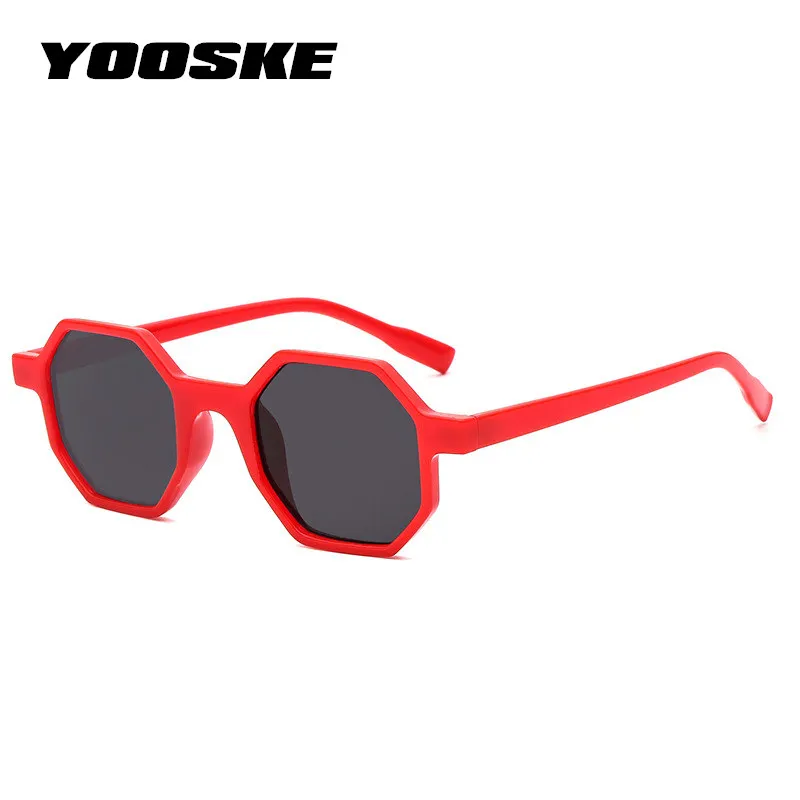 YOOSEK Vintage, Saulesbrilles Vīriešiem Sievietes Luksusa Zīmolu Dizainera Mazo Kadru Daudzstūru Saules Brilles Dāmas Retro Plastmasas Brilles