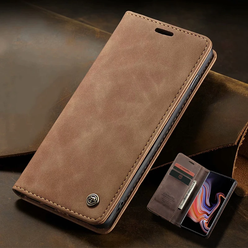 Ādas Magnētisko Flip Case for Samsung Note 10 S20 ultra S10 S8 S9 Plus S10E S7 Malas A50 A70 A30 A40 A80 A20 M20 Maka Vāks