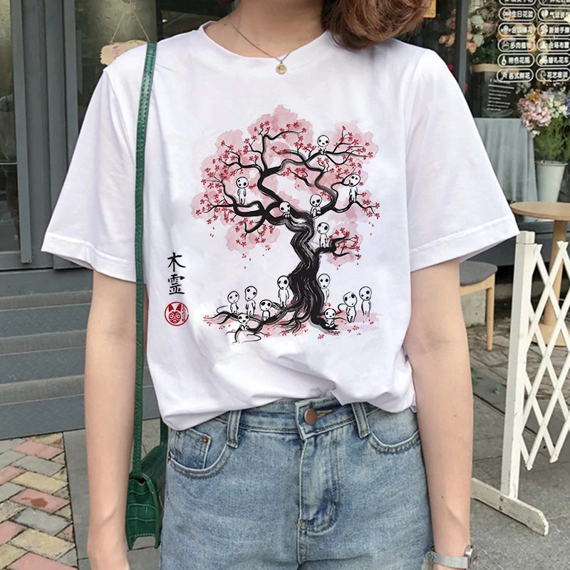 Dlrn Reisu Chihiro Karikatūra Sieviete Tshirts Grafikas Tees Sieviešu Harjauku Japāņu Anime Gudrs Kawaii Drēbes Streetwear