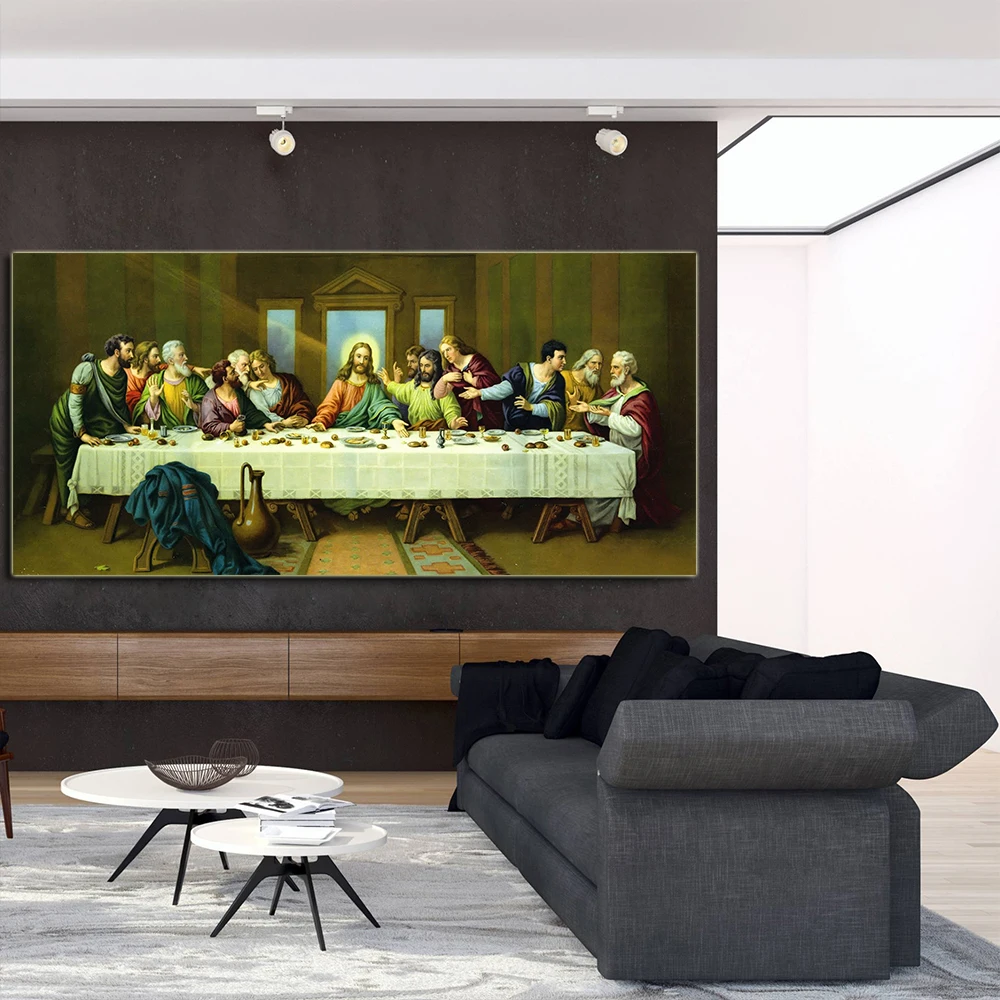 DDHH Sienas Gleznojums, Kristiešu Dekoru Pēdējo Vakariņu Gleznas, Sienas Mākslas Audekls Izdrukas Da Vinci Sienas, Attēlus, viesistaba, Mājas Dekoru