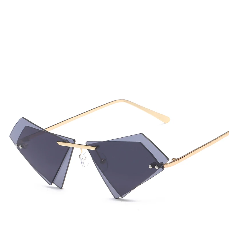 Vasaras Modes Trīsstūris Dubultā Slāņa Saulesbrilles Par Sievietēm, Vīriešiem Atdzist Brilles Tendence Zīmola Dizainere Optisko 2018 Brilles UV400