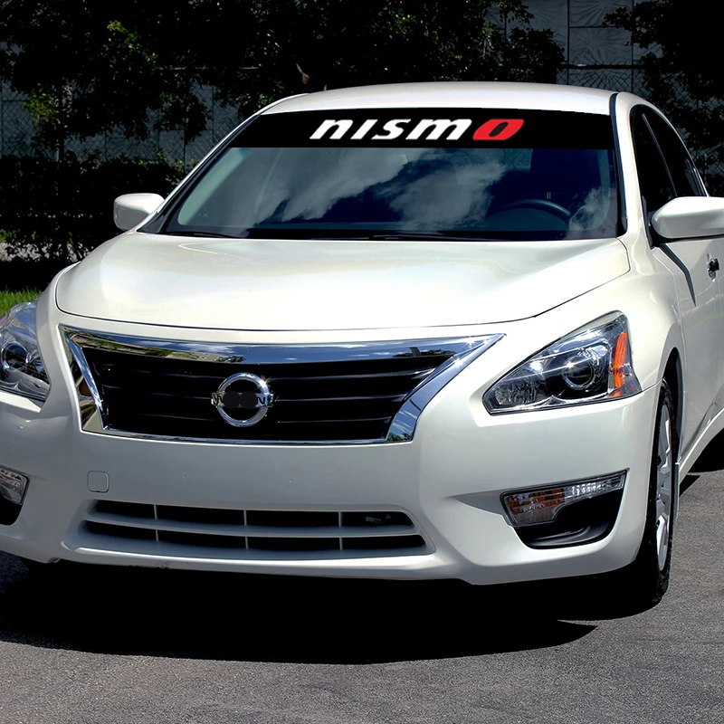 NISMO Sporta Apdare Priekšā, Aizmugurē, priekšējā Vējstikla Decal Uzlīmes Priekš Nissan Tiida Saulains QASHQAI MARTĀ LIVINA TEANA X-TRAI Auto Stils