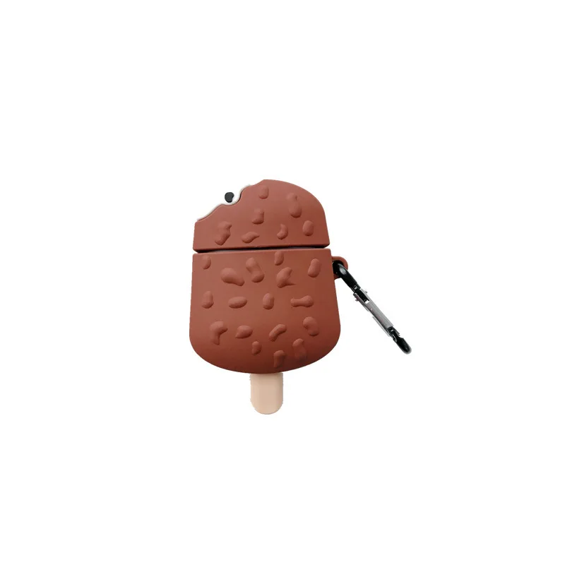 Šokolādes saldējums Austiņas Gadījumā Mīksta Silikona Bezvadu Bluetooth Austiņu seguma Uzlādes Kastē Anti-fall Piederumi
