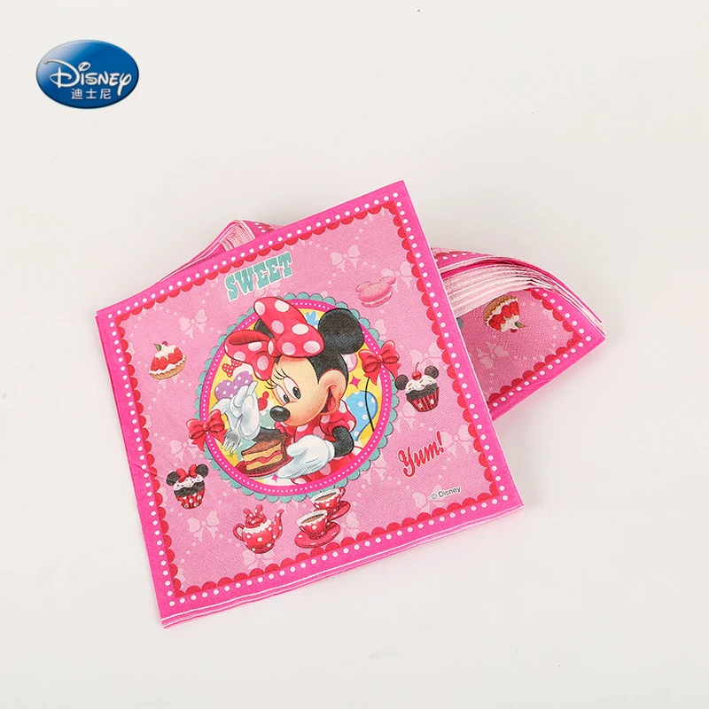 Minnie Mouse Puses Piederumi Galda piederumu komplekts Bērniem Dzimšanas dienas ballīti Apdares Plāksnes kausa auduma salvetes, Galdauts Dāvanu maisu 29pcs