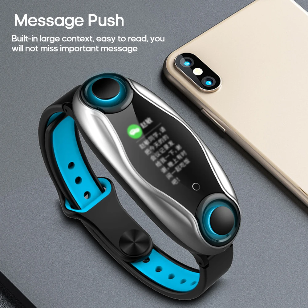 696 T90BE Smart Aproce Fitnesa tracker BLE 5.0 ar Bezvadu Austiņām, IP67 Waterproof Sporta Smart Watch Pulksteņa Android, IOS