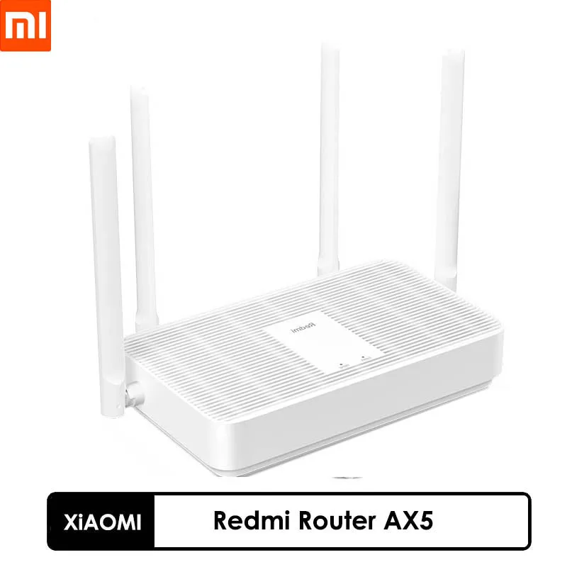 Sākotnējā Xiaomi Redmi Maršrutētāju AX5 WiFi6 Qualcomm 5-Core Mikroshēmas 4 Neatkarīgi Pastiprinātāji WiFi 6 Atbalsta režģtīkls 2,4/5 GHz
