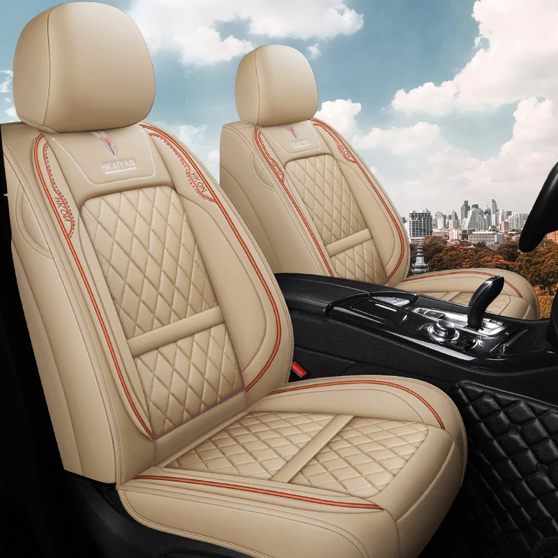 Pilns Pārklājums Eko-ādas auto sēdekļu pārvalki PU Ādas Automašīnu Sēdekļu Pārvalki toyota lija highlander kluger hilux