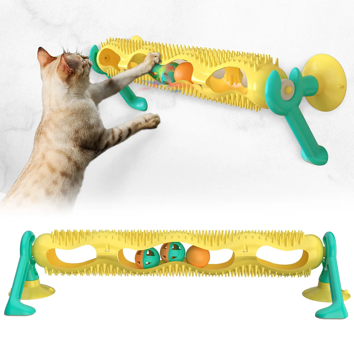 Interaktīvās Pet Cat Rotaļlietu Kaķēns Nesaskrāpē Nieze Apmācība, Izglītība, Izsekošanas Ball Puzzle Rotaļlietas Pet Produktu Piegādi, Pārdošanu