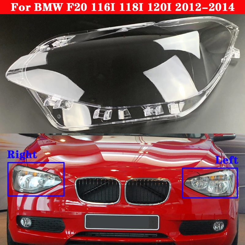 BMW 1 Seriers F20 116I 118.I 120I 2012. -. gadam Automašīnas Priekšējo Lukturu Vāks Auto Lukturis Abažūrs Lampcover Galvas gaismas Luktura stikls
