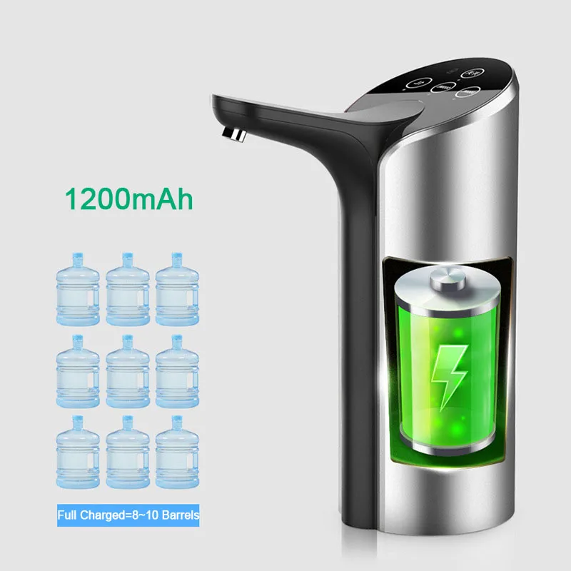 Smart Automātiskā Bezvadu Ūdens Padeves Sūknis Augstas Kvalitātes USB Lādējamu Galonu Ūdens Sūknis Portatīvo Dzeramā Pudele Slēdzis