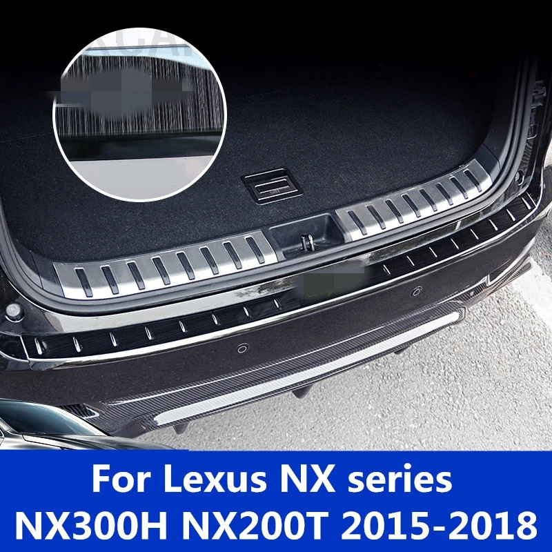 Slieksnis Pants Laipni pedāli Aizmugurējās Aizsargs Tailgate apdare Spilgti sloksnes veidošanas Par Lexus NX sērijas NX300H NX200T-2018