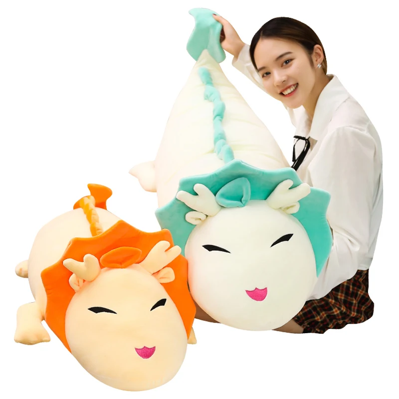 Modes Karikatūra Pūķis Anime Miyazaki Hayao Dedzīgs Prom Haku Gudrs Dinozauru Lelle Plīša Rotaļlietas Spilvens lelles dāvana Bērniem&Kids