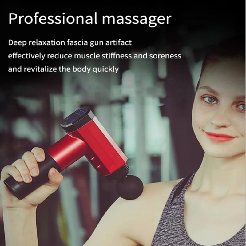 LCD Displejs Ķermeņa Masāža Ieroci Izmanto Muskuļu Elektriskā Massager Ieroci galvas Massager par Kakla un Muguras Vibrators Novājēšanu Veidošanā