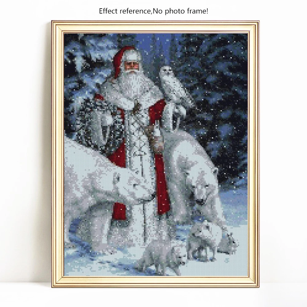 DIY 5D Dimanta Izšuvumi Ziemassvētku Bildes No Rhinestones Dimanta Krāsošana Pilnu Kvadrātveida Santa Claus Holiday Dāvanu