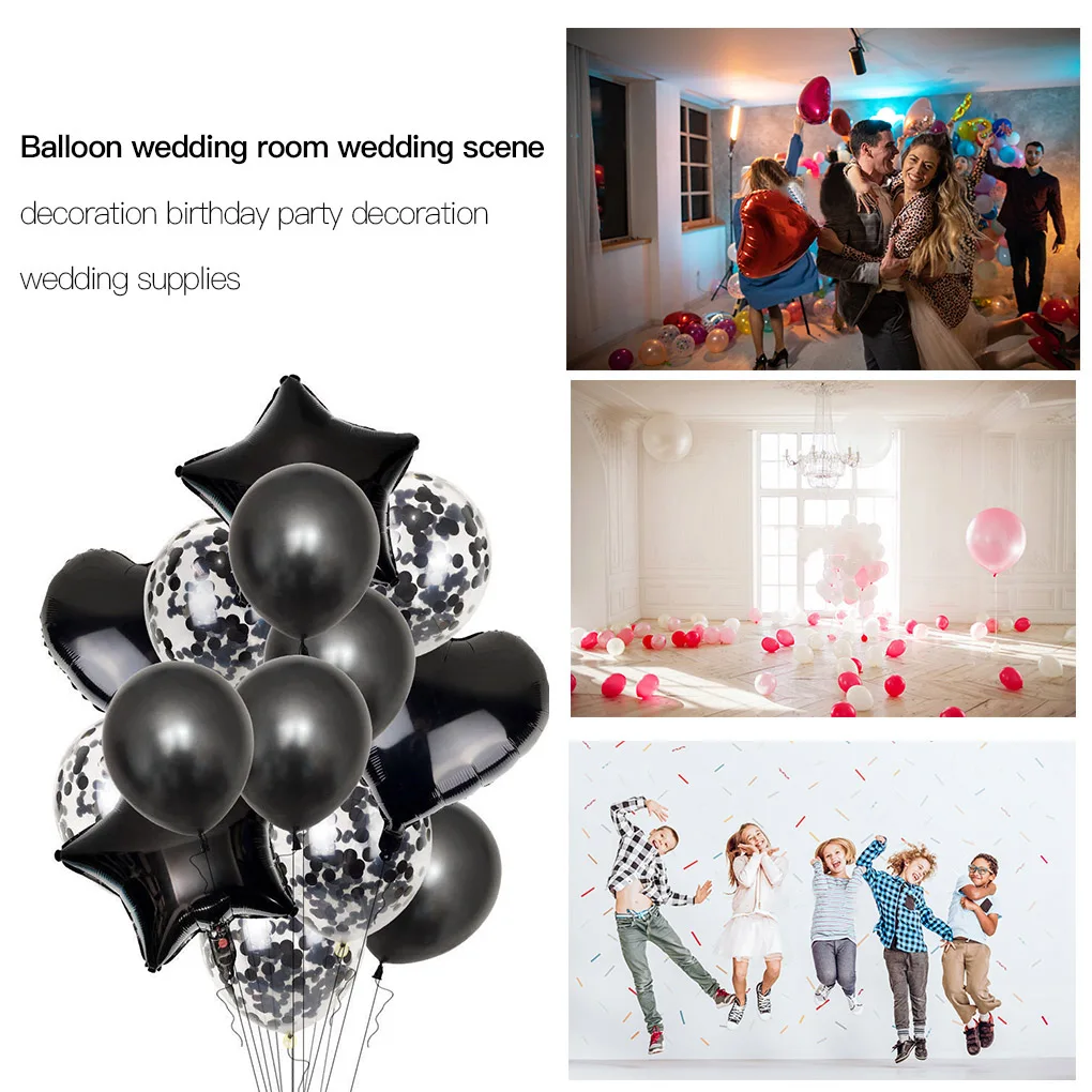 14 Gab./komplekts Puse Balonu Svētku kāzas, Dzimšanas dienas svinības Dekoratīvās Alumīnija Folijas Baloniem