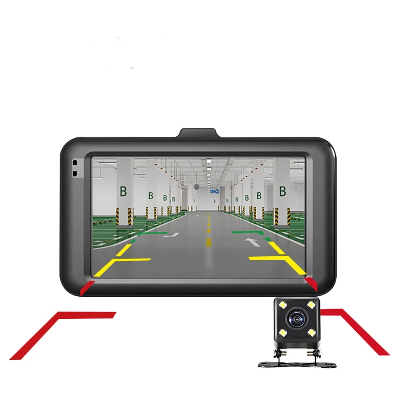 Full HD 1080P Auto DVR 3,0 Collu IPS Ekrānu Auto Kamera Dual Objektīvs Dash Cam Video Ieraksti Nakts Redzamības G-sensors Registrator