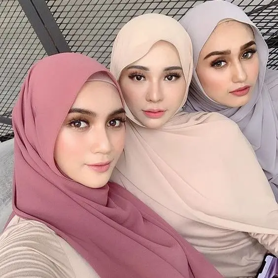 Modes Vienkāršā Burbulis Šifona Šalle Sieviešu Hijab Wrap Cietā ColorShawls Galvu Musulmaņu HijabsTurbanet Lakatu 49colors