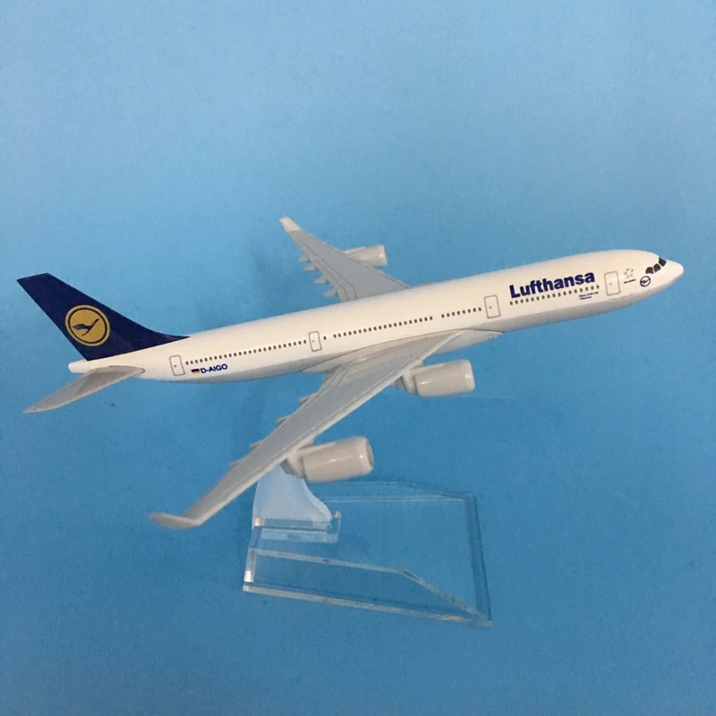 JASON TUTU 16cm Lufthansa Boeing 747 Lidmašīna, Modeļa Lidmašīnas Modeli Airbus Gaisa kuģa Modelis 1:400 Lējumiem Metāla Lidmašīnas, Lidmašīnu Rotaļlietas