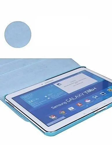 360 Grādu Rotējoša PU Leather Flip Cover Case For Samsung Galaxy Tab 4 10.1 SM-T530 T531 T535 10.1 Planšetdatoru Smart Stāvēt Vāciņu