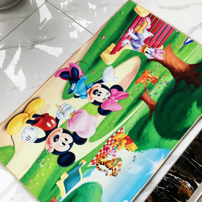 Karikatūra Mickey un Minnie Mouse Donald Duck Bērniem Zēni Meitenes Lien Spēli Mat Guļamistaba Dekori Paklāju Iekštelpu Vannas istabas Paklājiņš