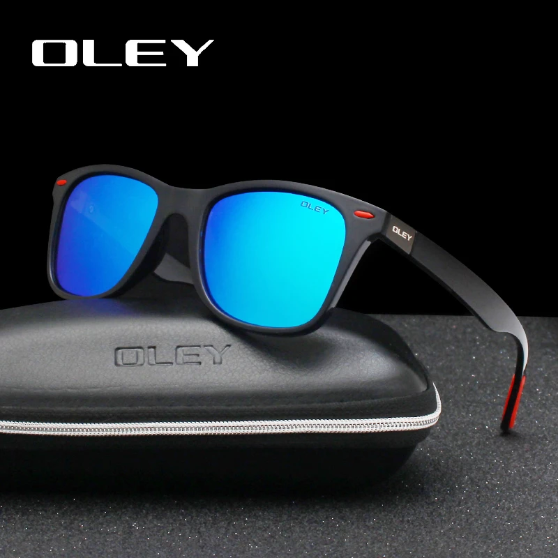 OLEY Brand Classic Polarizētās Saulesbrilles, Vīriešu un Sieviešu Braukšanas Kvadrātveida Rāmis Brilles Vīriešu Ieplests Gafas De Sol Atbalstu pasūtījuma logo