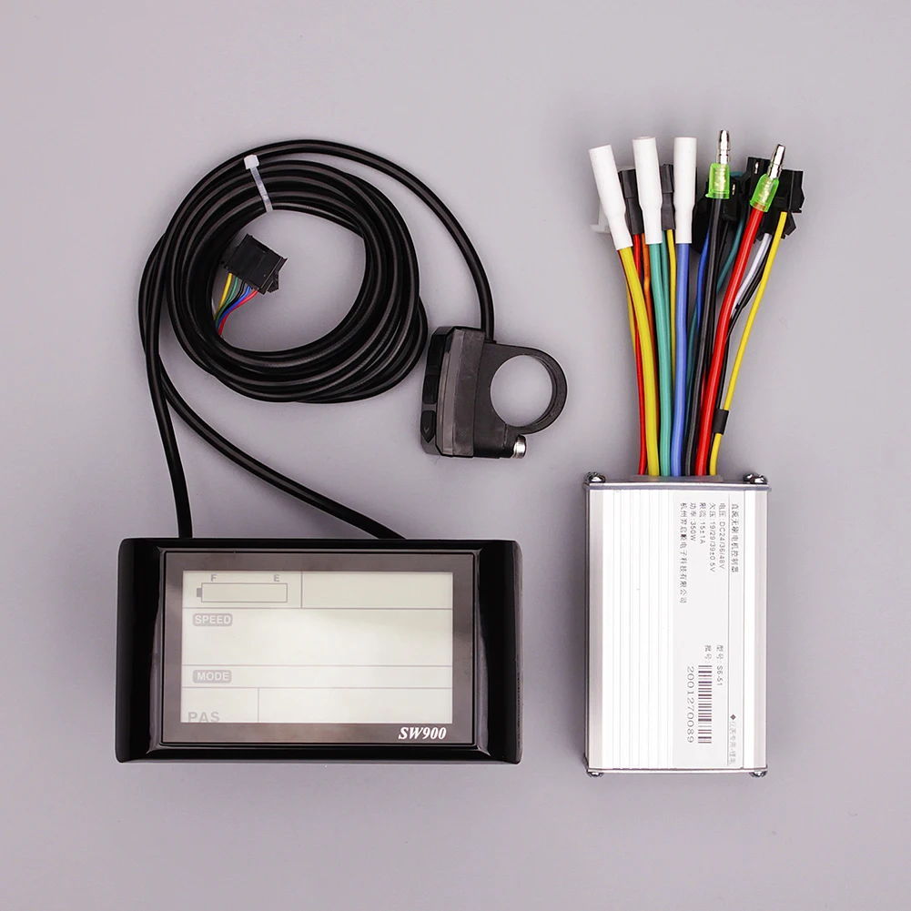 1Set CSC Ebike Dual Režīmā Kontrolieris Un SW900 Displejs MTB/Tauku Elektrisko Velosipēdu 24V 48V 250W Kontroles Slēdzis